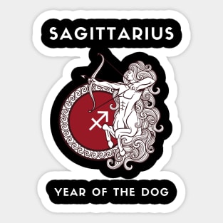 SAGITTARIUS / Year of the DOG Sticker